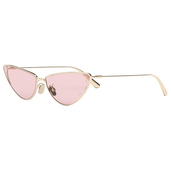 NEW AUTHENTIC DIOR WOMEN CAT EYE PURPLE SUNGLASSES MISSDIOR B1U B0L0 GolD